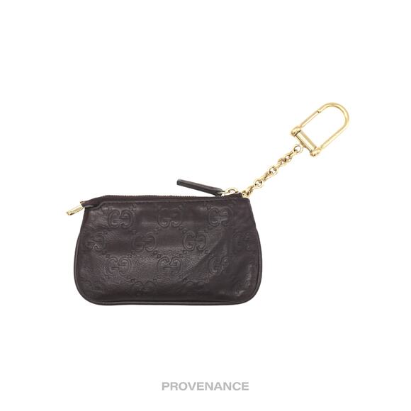 🔴 Gucci Key Pouch Cles - Chocolate Guccissima Leather - Picture 3 of 8